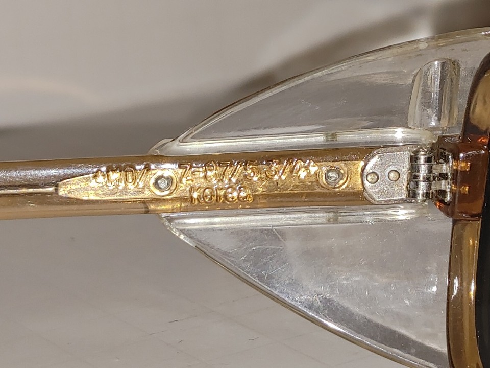 Vintage MO8 Safety Brown Pilot Sunglasses Frames Z97/5 3/4 Korea