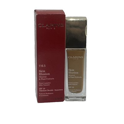 Clarins Skin Illusion LSF10 Natural Radiance Foundation #116,5 Kaffee Größe 30 ml