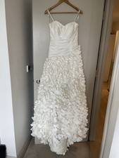 Justin Alexander Signature Ruffle Wedding Dress Size 10