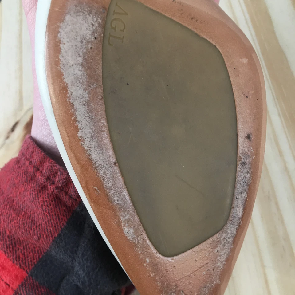 AGL Attilio Giusti Leombruni Shoes Womens 40 Mules Slip On Heels White Leather - Image 4 of 4