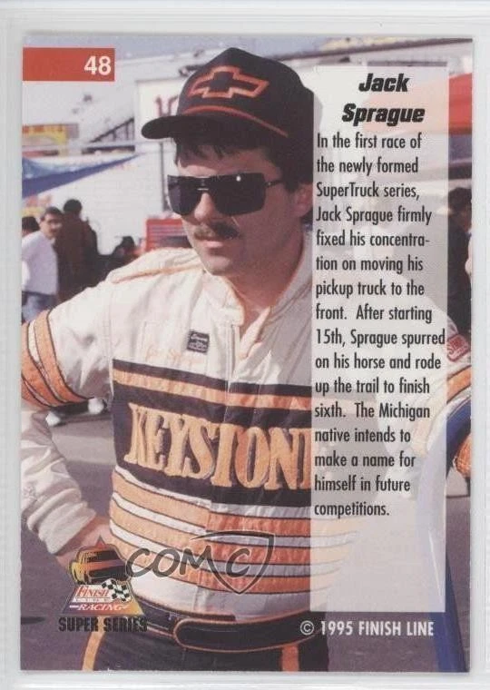 1995 Finish Line Super Series Trucks Rainbow Foil Jack Sprague #48 - Image 2 of 2