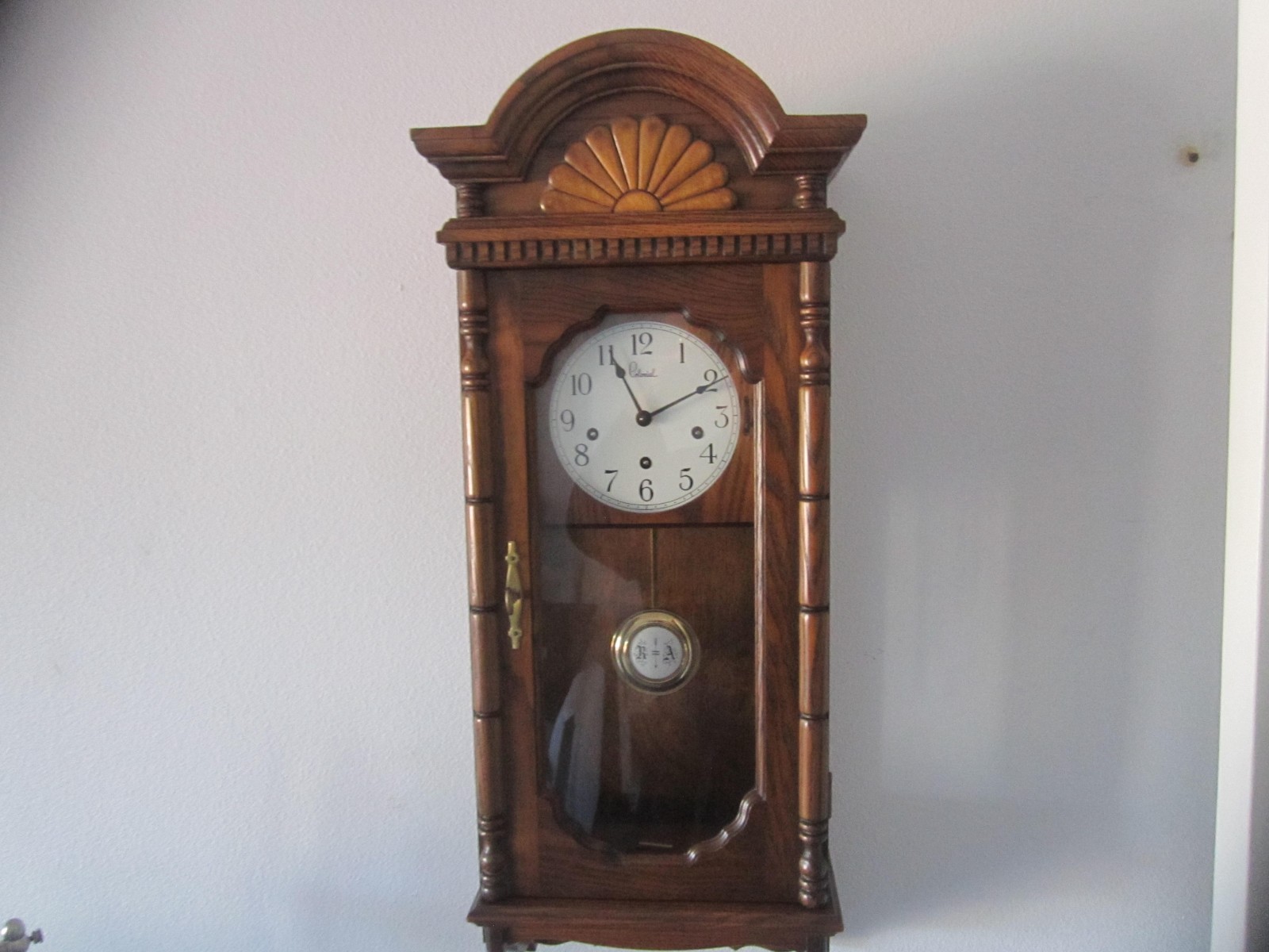 JAUCH WEST GERMAN WESTMINSTER CHIMES QUARTER HOUR 8 DAY REGULATOR WALL CLOCK