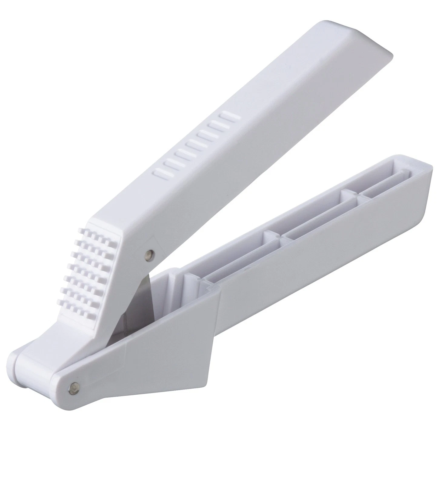 Garlic Press, Plastic, White, 16 x 4 cm