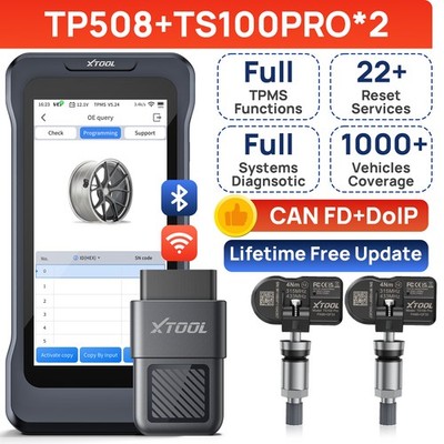 2026 XTOOL TP580 Full TPMS Programming Scanner Dianostic Tool  CANFD w/2*Sensors