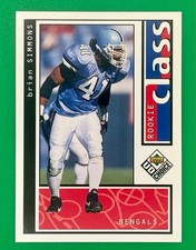 1998 Upper Deck UD Choice Rookie Class Brian Simmons #208 Football Card. rookie card picture