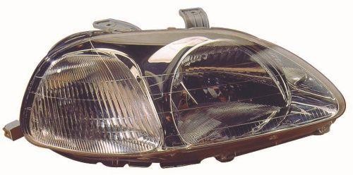 ABAKUS Left Headlight 217-1119L-LD-EM for Honda H4 Electric Without Bulb