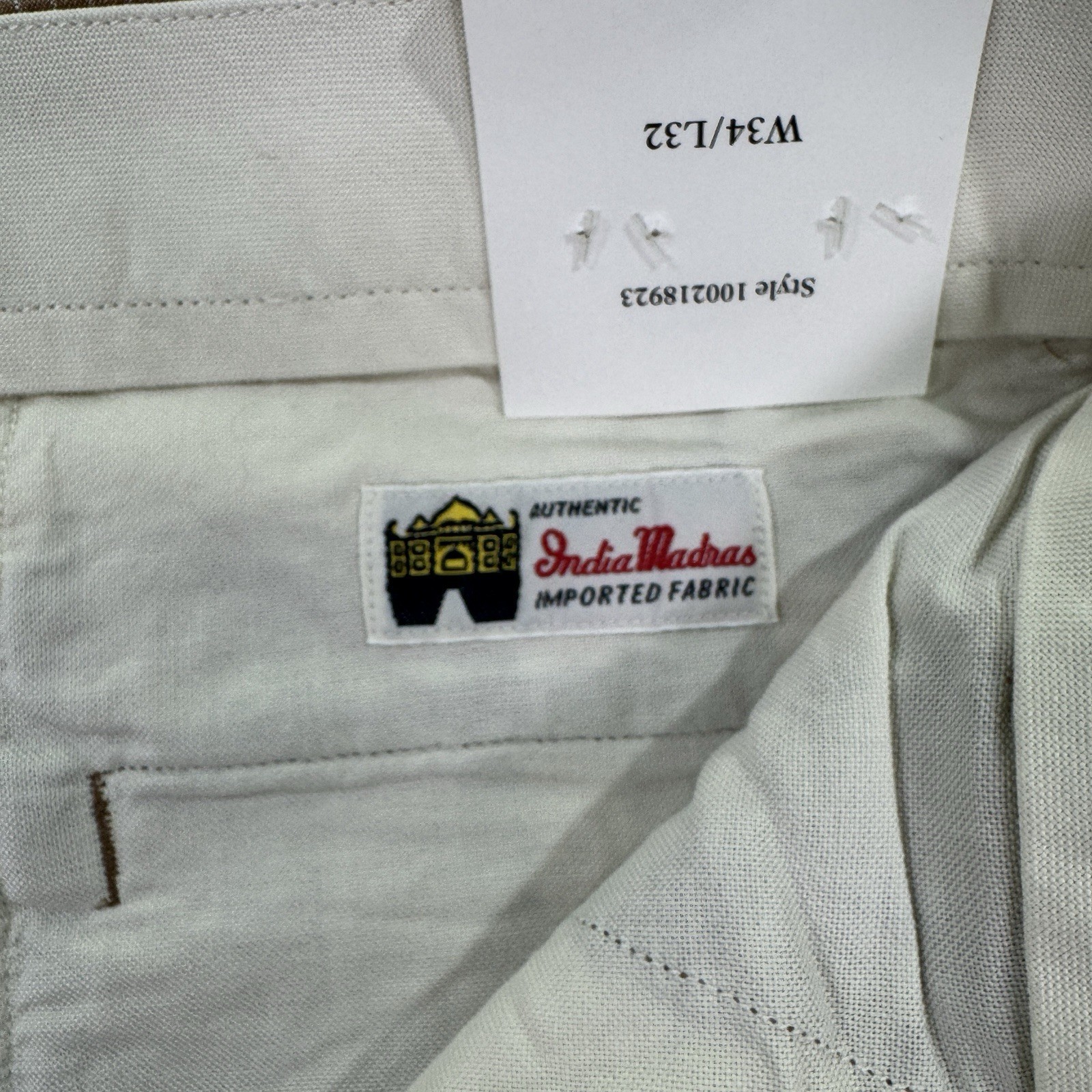 NEW Brooks Brothers Indian Madras Plaid Golf Pants Mens 34x32 Cotton Patchwork thumbnail 7