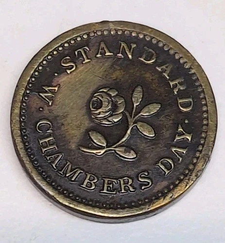 SOVEREIGN COIN WEIGHT ANTIQUE NUMISMATIC HALF GUINEA GOLD SCALES WEIGHT BRASS