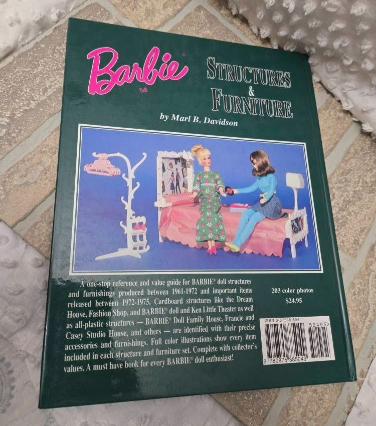Vintage Barbie Doll Structures & Furniture Book Marl B. Davidson HTF & rare nice