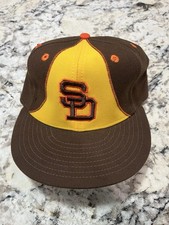 Vintage MLB New Era San Diego Padres Pro Model Baseball Hat Cap Size 7 USED