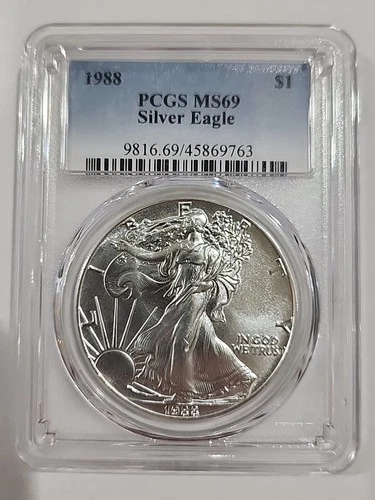 1988 American Silver Eagle PCGS MS69