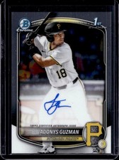 2025 Bowman Draft Adonys Guzman Chrome Auto 1st Prospect #CPA-AG Pirates
