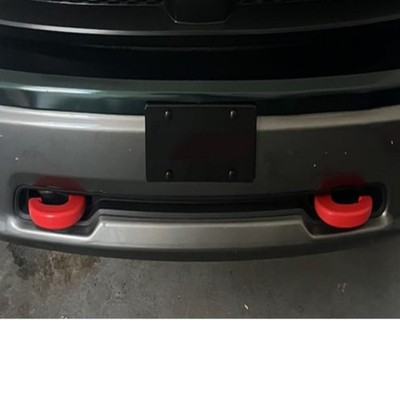 2 Pieces Trailerhakenabdeckung Red Silikon-Abschlepphakenabdeckung