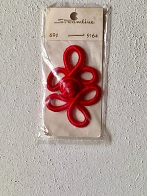 1960s Streamline Chinese Loop Frog Closures Fastener