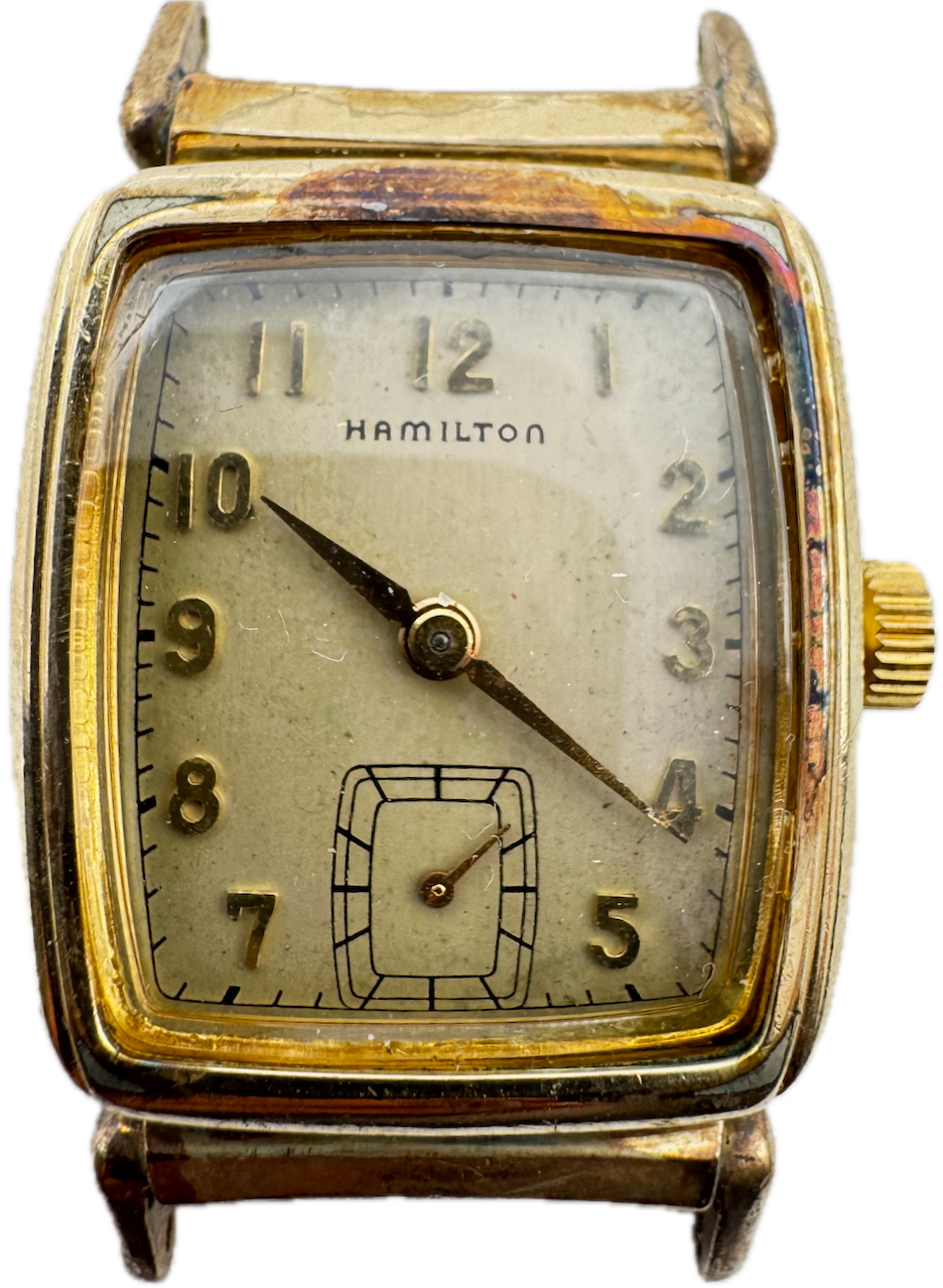 Vintage Hamilton 980 Mechanical Wristwatch with Articulating Lugs 10k Gold Filled USA
