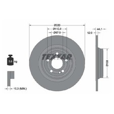 2x Bremsscheibe 26229179 hinten für Mercedes CLA C118 X118 EQA H243 EQB X243 GL