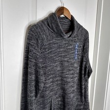 Gap Women's Marled Cowl Neck Long Sleeve Sweater Top Gray Size L NWT