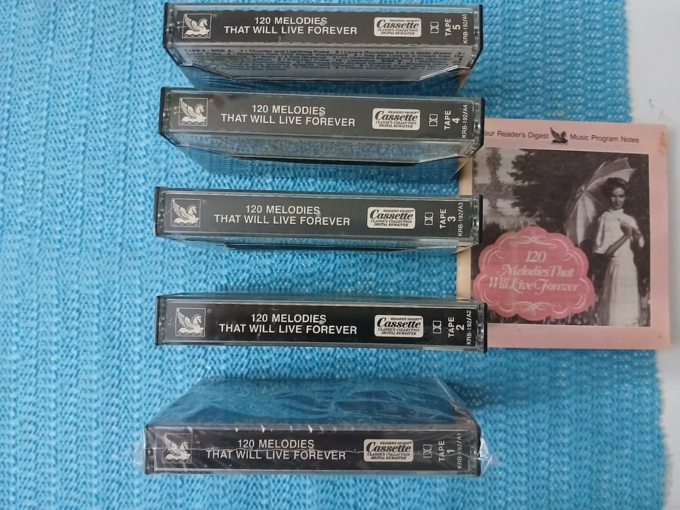 120 MELODIES THAT WILL LIVE FOREVER 5 CASSETTE TAPE SET (PLEASE READ) ** - Image 2 of 3