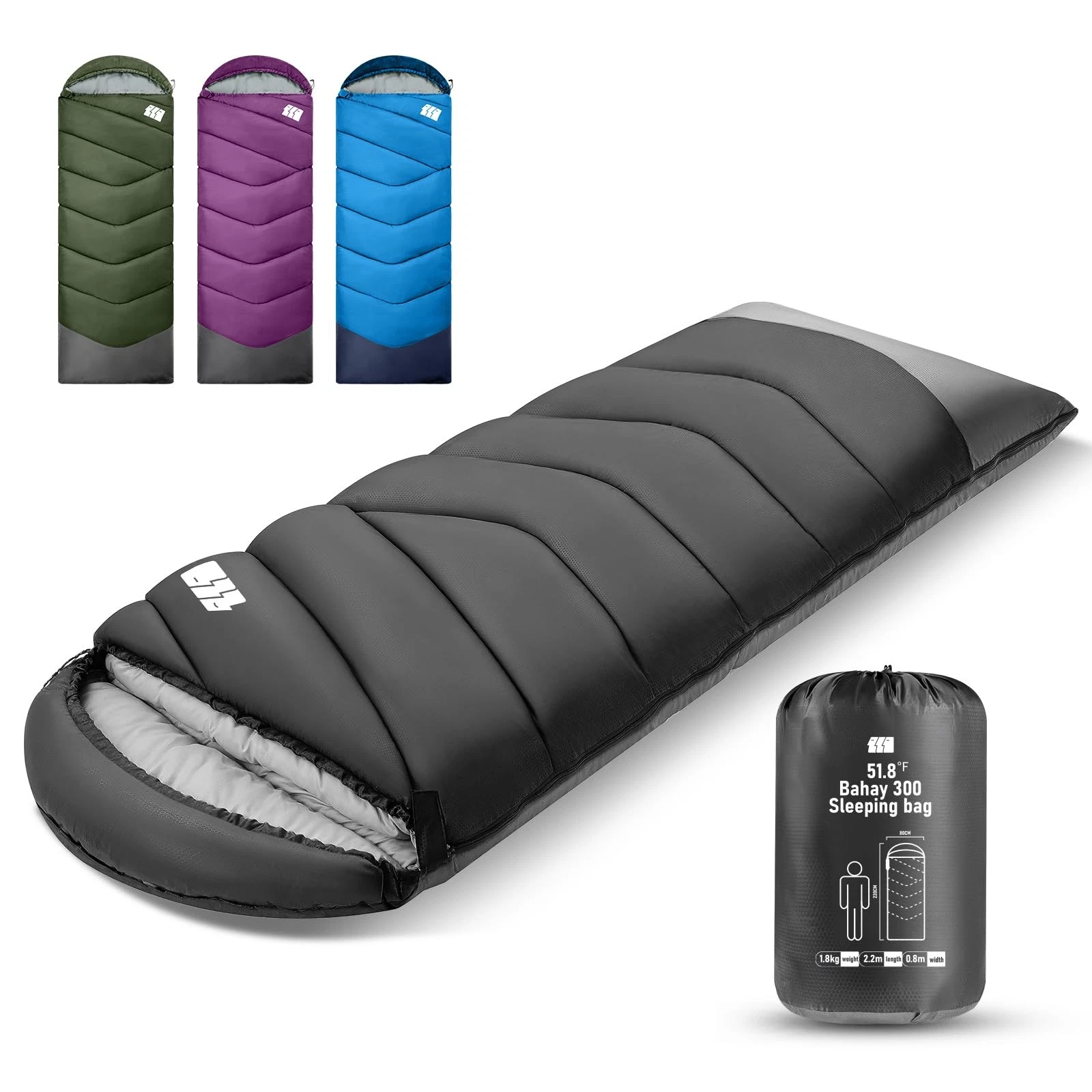 Lightweight Cold Weather Sleeping Bag for Camping, Hiking, Travel, Backpacking