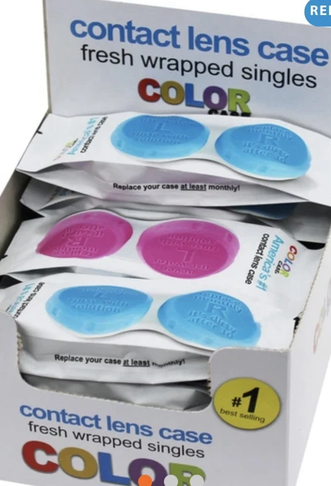 PACK DE 7 - Estuche de colores NUEVO América #1 Lente de contacto Colores surtidos Paquete económico - ROSA Foto 3 de 3