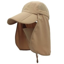 Quick-Drying Outdoor Cap UV Protection Sun Hats Fishing Hat Neck Face Flap Ha...
