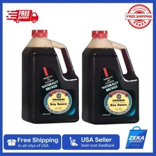New Kikkoman Soy Sauce - Traditionally Brewed ( 64 oz. Each, 2 Packs )