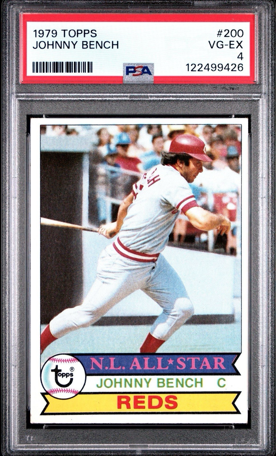 1979 Topps Johnny Bench #200 HOF PSA 4