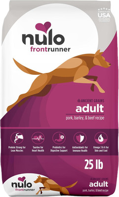 Frontrunner Dry Dog Food - Adult High-Protein Pork, Barley & Beef Recipe, Natura