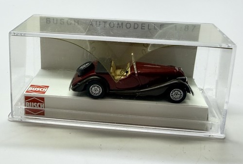 Busch 47104, Morgan Plus 8 Cabriolet Convertible, Rojo, Vehículo Escala HO Coche | Zustand: New