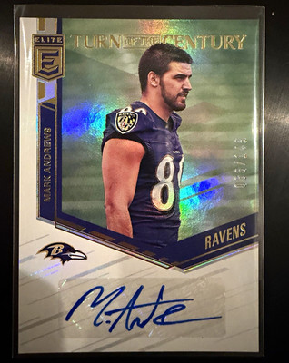 Panini 2018 Donruss Elite Turn of the Century Mark Andrews Ravens RC Auto /149