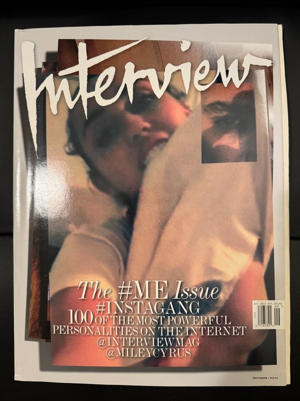 INTERVIEW Magazine September 2015 Miley Cyrus Cover #ME Issue #Instagang RARE