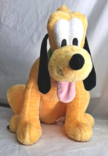 Disney Store Pluto Plush Dog Stuffed Animal 13" Soft Toy Doll Mickey  s Puppy