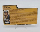 Hasbro 1988 GI Joe Night Force Crazylegs Cut File Card Only Rare Vintage