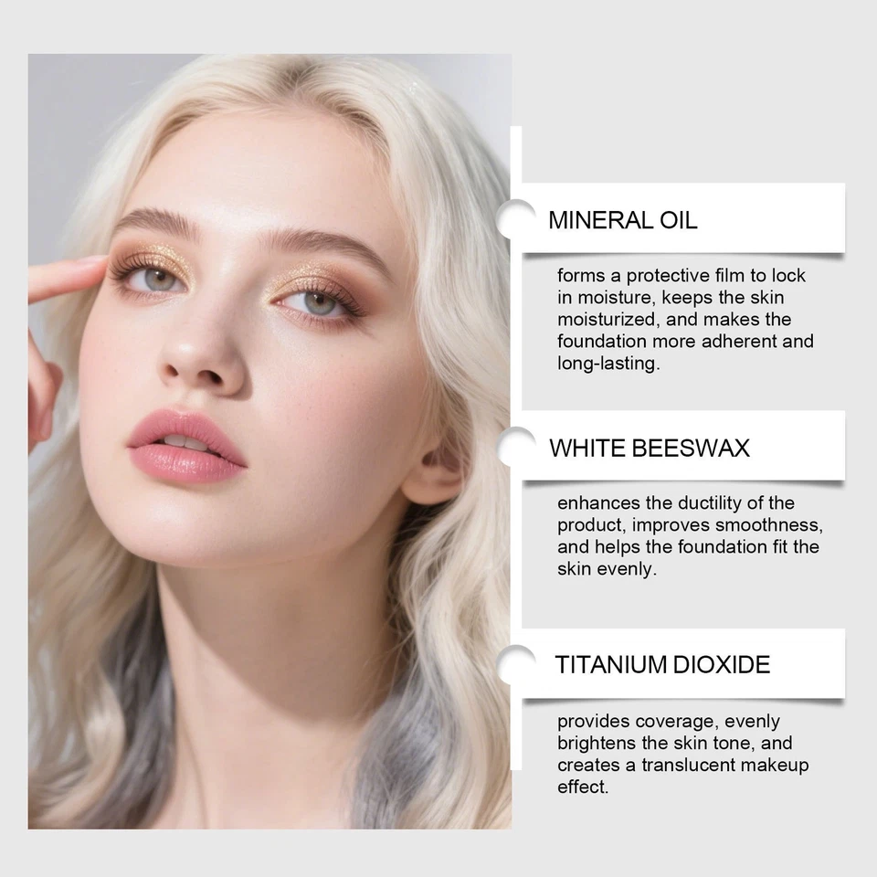 2-in-1 Cover Cream Stick, Color-Changing Foundation Stick with Brush #Dark Skin - Bild 4 von 4