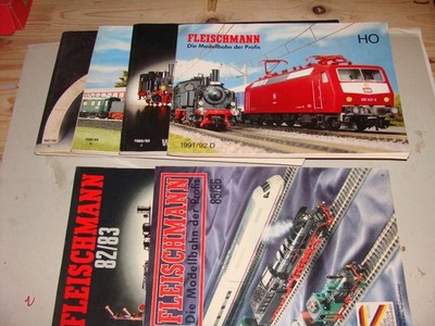 6 Stk. Katalog Fleischmann Eisenbahn 1982 - 1992
