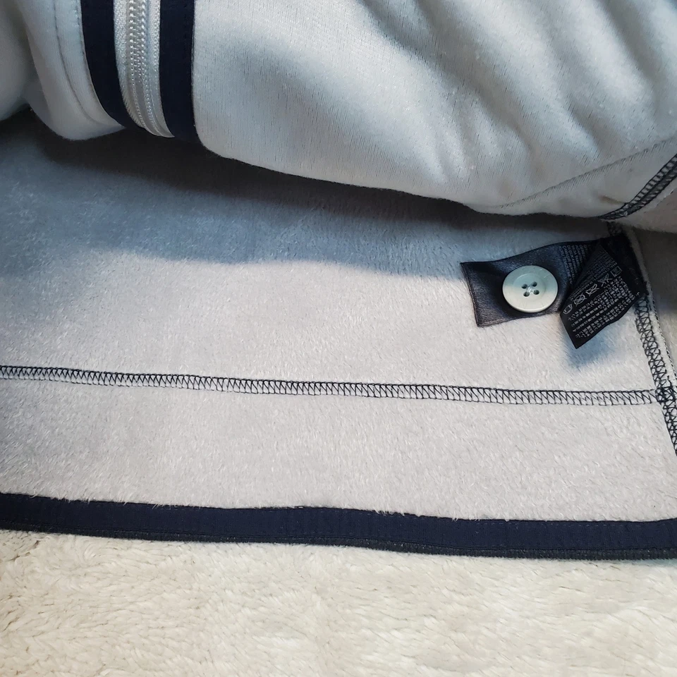 Chaqueta con Capucha The North Face Gris Tejida Acogedora Informal Forrada de Vellón Cremallera Completa Grande Foto 4 de 4