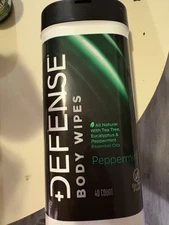 Defense Soap Peppermint Body Wipes 40 Count