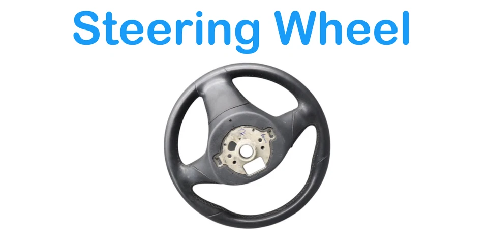 Conjunto volante conductor Volkswagen Touareg 11-17 cuero negro OEM Foto 3 de 4