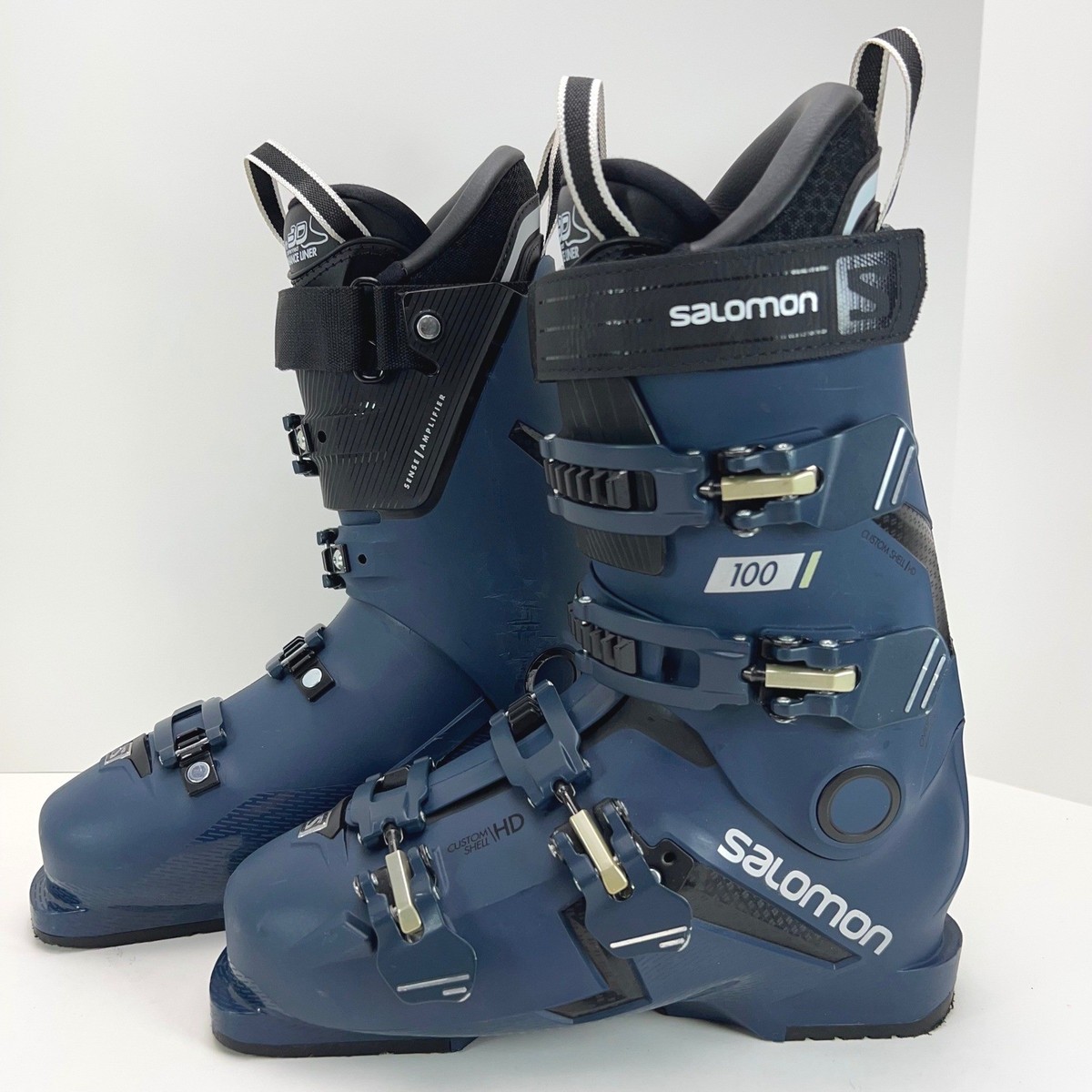 mens ski boots salomon S/Pro Delta 120 GW Alpine Grey US 7-7.5 Men Custom Tongue and Elastic Belt ski boots SALOMON QST ACCESS