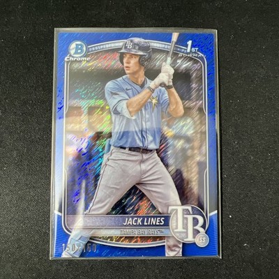 2025 Bowman Chrome Jack Lines 1st Bowman Blue Shimmer /150 #BCP-64 TB Rays -B111