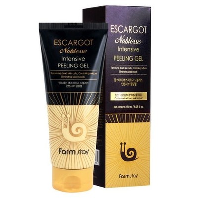 FARMSTAY Escargot Noblesse Intensive Peeling Gel 180ml Gesicht sanftes Peelin...
