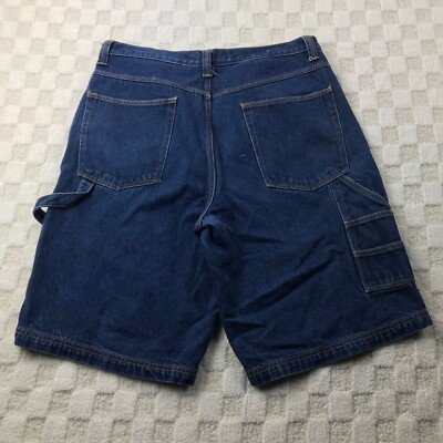 Vintage Y2K Carpenter Jean Shorts Men 38 Denim Loose Baggy Hip Hop Foot Locker