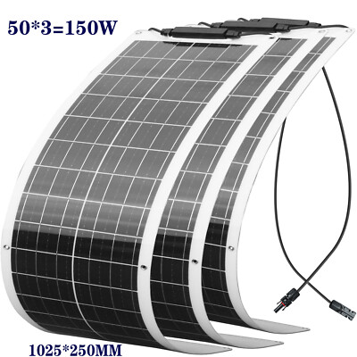 150W Flexible Solar Panel Waterproof Lightweight with Highest Efficiency for RV