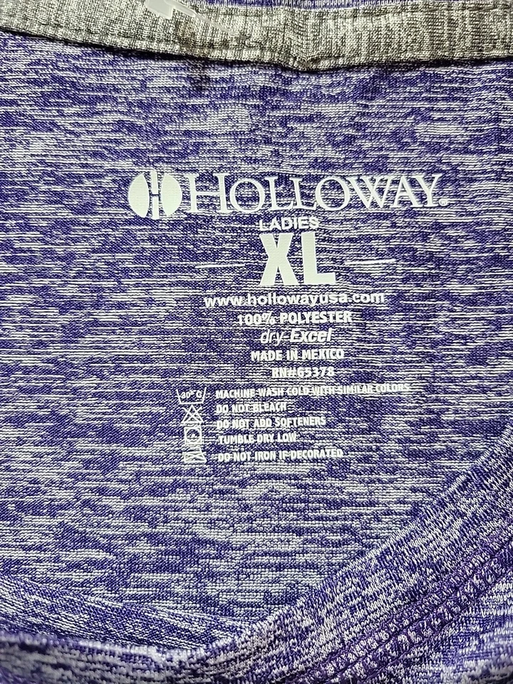 Camisa HOLLOWAY XL para mujer manga larga poliéster brezo púrpura nueva sin etiquetas Foto 3 de 4