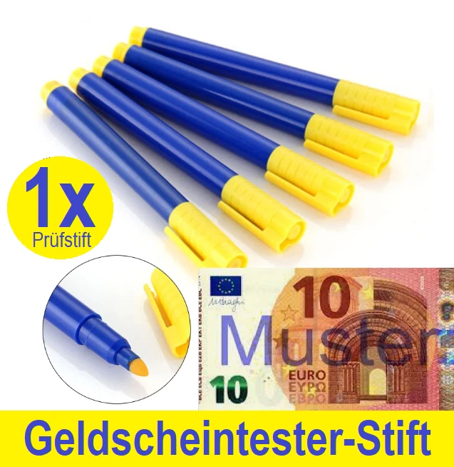 1x Geldscheinprüfer GELD PRÜFSTIFT Stift Banknote Tester Money Teststift Pen €💶