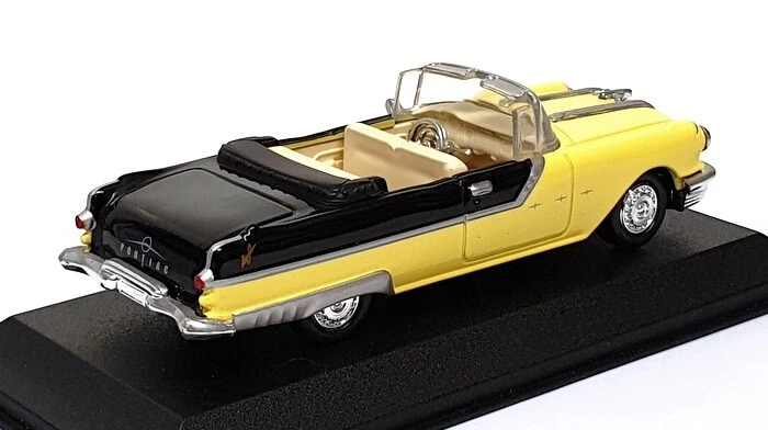 New Ray 1/43 Scale Diecast 48016 - 1955 Pontiac Starchief - Yellow/Black - Image 2 of 4