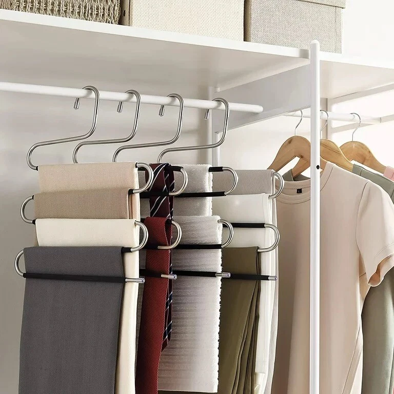 The Container Store Wooden Hangers with Stainless Steel Hardware