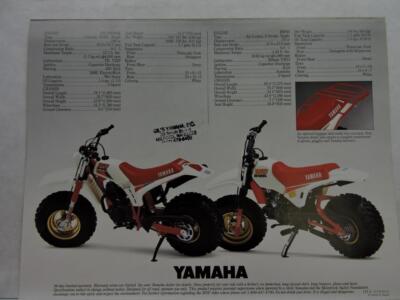 Yamaha Big Wheel 80/200/200E Motorcycle Brochure B12312 | eBay