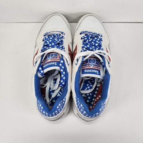 Zapatos Saucony Shadow 5000 Rojo Blanco Azul 4 de Julio EE. UU. Para Hombre Talla 8.5 - Imagen 4 de 9