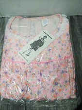 VTG 50'S 60'S PINK LADIES SLEEPWEAR BABYDOLL WALTZ GOWN LARGE 100 COTTON USA